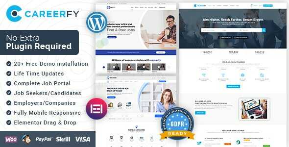 Careerfy Theme GPL - Job Board WordPress Theme