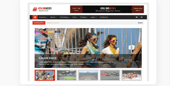 ColorNews Theme Real GPL