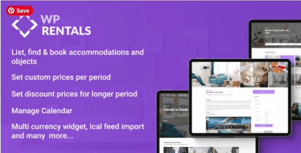 WP Rentals Theme Real GPL