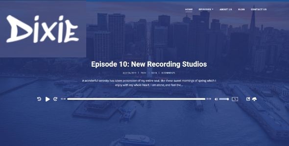 Dixie Podcasting theme realgpl