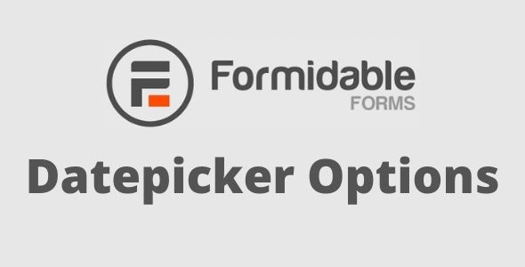 formidable Datepicker Options gpl