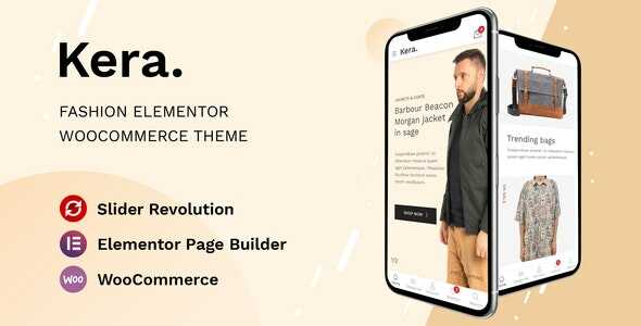 Kera - Fashion Elementor WooCommerce Theme gpl