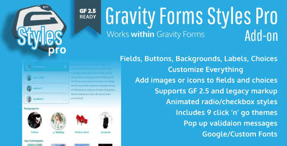 Gravity Forms Styles Pro Real GPL