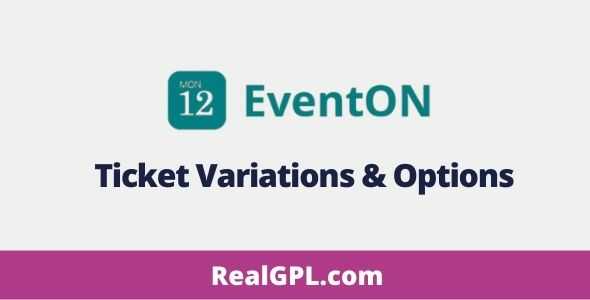 EventON Ticket Variations & Options GPL