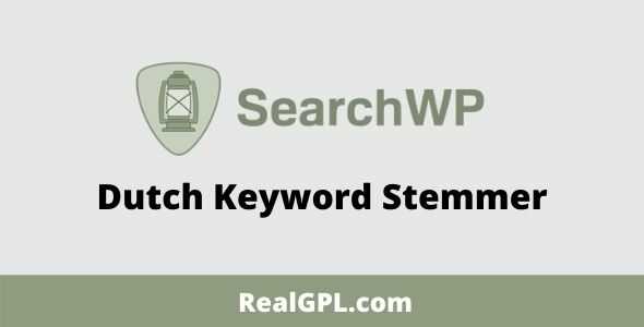 SearchWP Dutch Keyword Stemmer Addon gpl