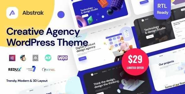 Abstrak Creative Agency Theme GPL