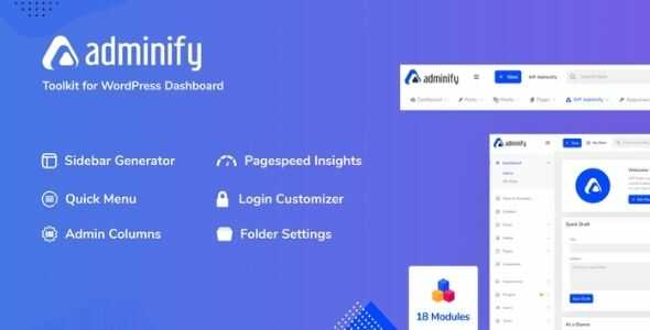 WP Adminify Pro GPL - Toolkit for WordPress Dashboard