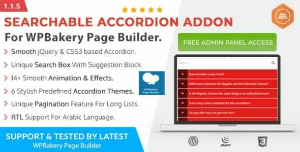 Ultimate Searchable Accordion GPL