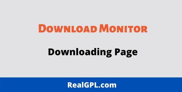 Download Monitor Downloading Page GPL