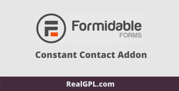 Formidable Forms Constant Contact Addon GPL