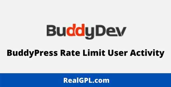 BuddyPress Rate Limit User Activity GPL