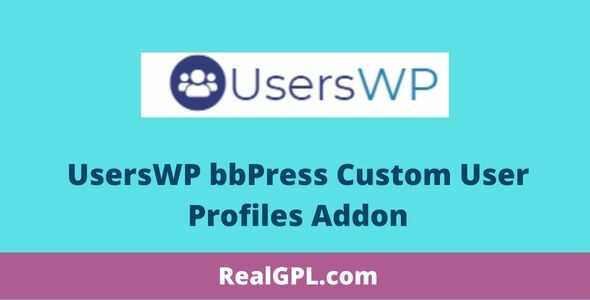 UsersWP bbPress Custom User Profiles Addon GPL