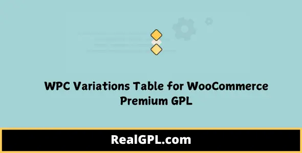 WPC Variations Table for WooCommerce Premium GPL