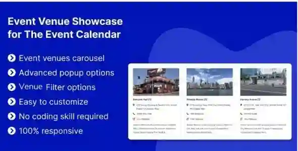 Event Venue Showcase for The Event Calendar GPL