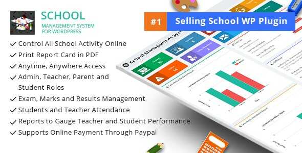 School Management System For WordPress Real GPL