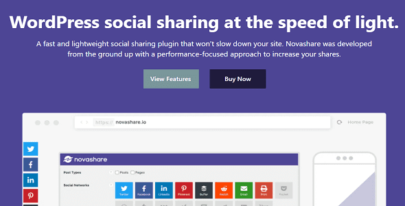 Novashare Social Share Plugin Real GPL