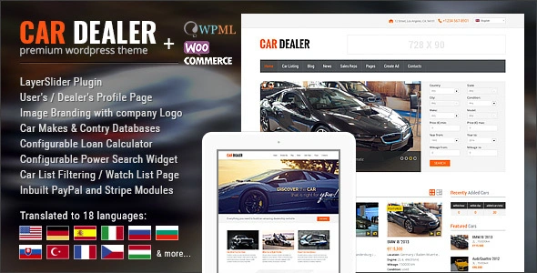 Car Dealer Automotive GPL