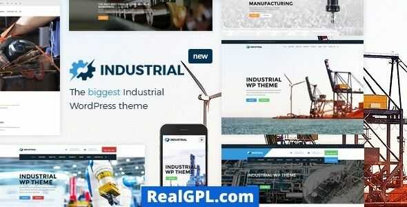 Industrial Factory Business WordPress Theme realgpl