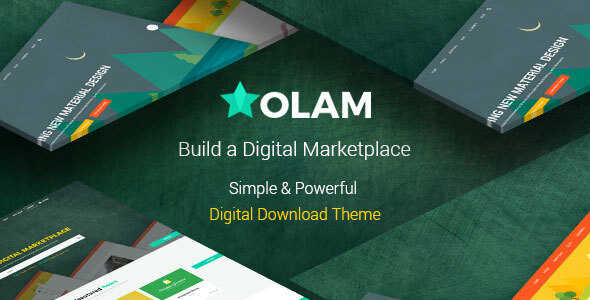 Olam Theme GPL - Easy Digital Downloads Marketplace WordPress Theme