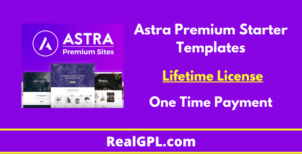 Astra Premium Starter Templates Lifetime Deal With Original License 
