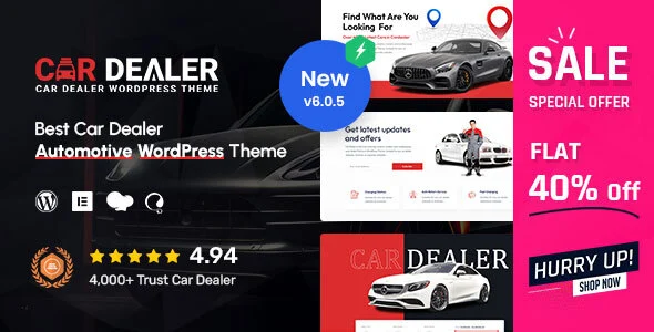 Car Dealer Automotive Theme GPL