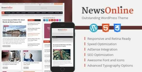 NewsOnline WordPress Themes gpl