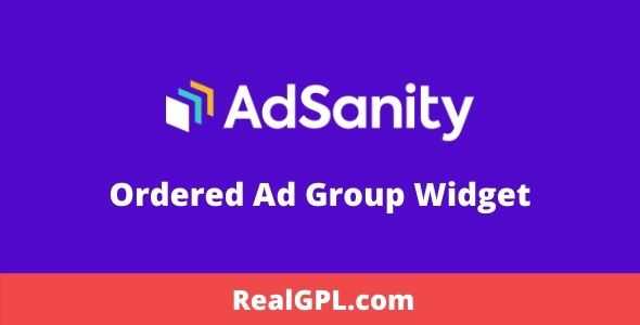 Ordered Ad Group Widget addon gpl