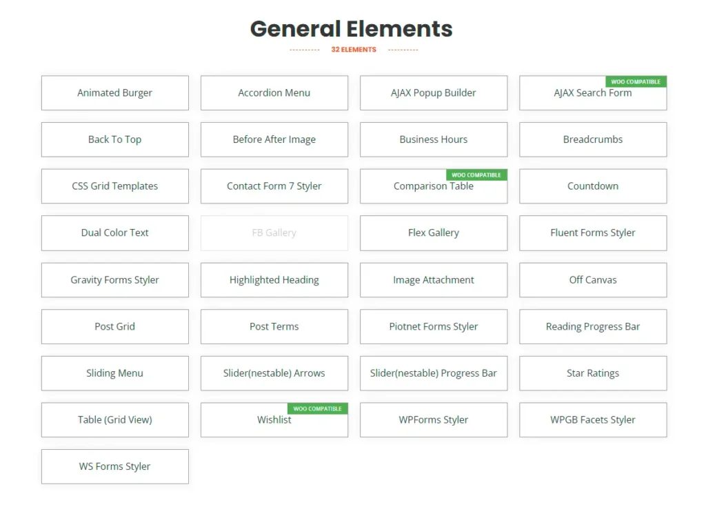 BricksUltimate General Elements