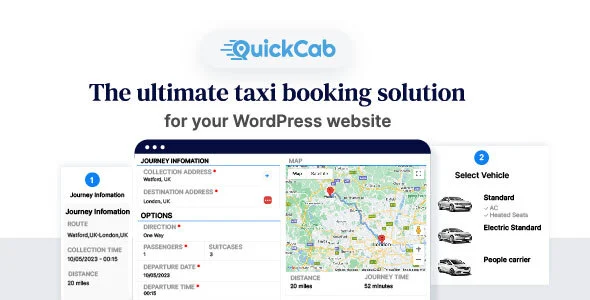 QuickCab WooCommerce Taxi Booking Plugin GPL