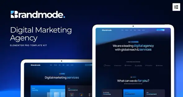 Brandmodo Digital Marketing Agency Elementor Template Kit