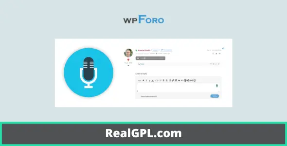 WPForo Voice Posting GPL