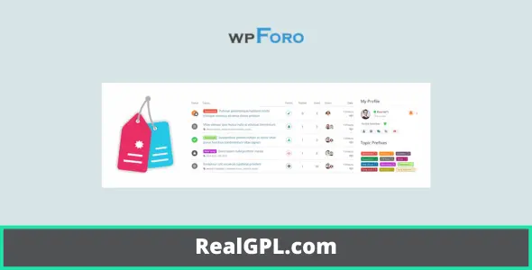 wpForo Topic Prefix & Tag Manager GPL