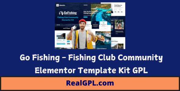 Go Fishing Elementor Template Kit GPL