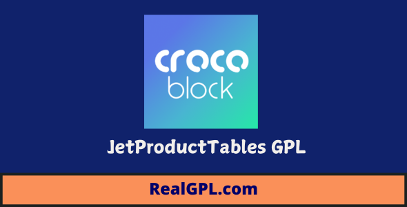 JetProductTables GPL