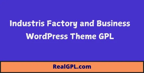 Industris Factory and Business WordPress Theme GPL